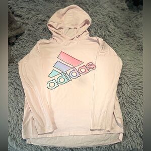 Adidas Pastel Pink Hoodie with Logo